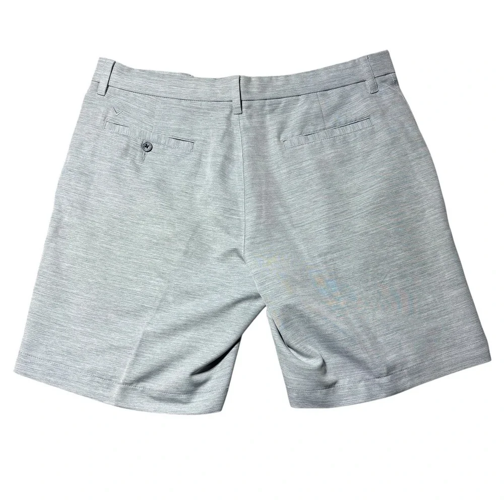 Callaway Golf Shorts Mens 38 Grey Performance Stretch Flat Front Pockets Golfing